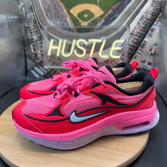 Nike Air Max Bliss Shoes Women's 10.5 Laser Pink/White/Solar Red Run - Picture 2 of 10